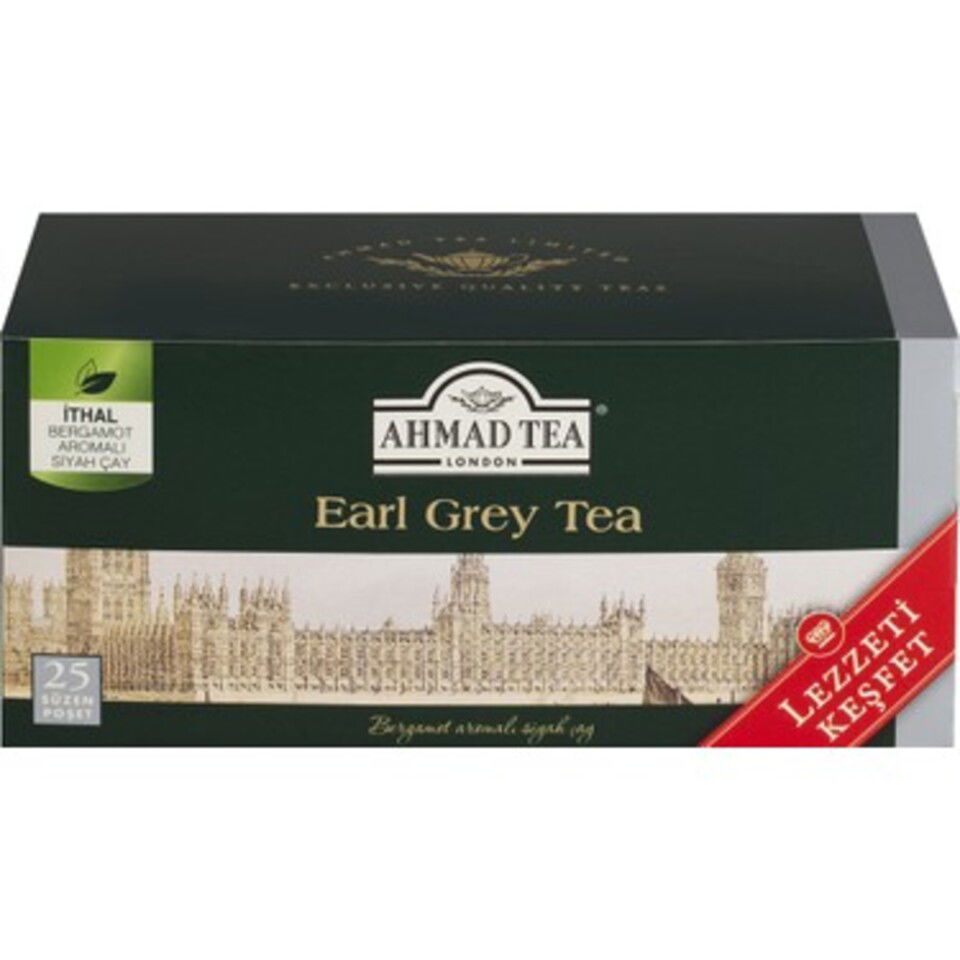AHMAD TEA EARL GREY ÇAY 2 GR 25'Lİ- BARDAK POŞ.ÇAY